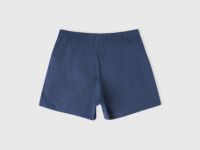 Текстильные трусы-боксеры в клетку, Синий