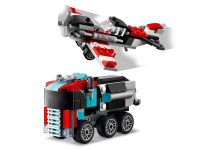 Creator 31146 Конструктор Грузовик-платформа с вертолетом, 3в1