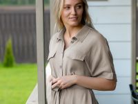 Платье Lino, серое