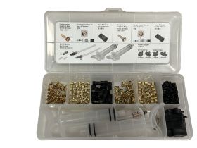 Tektro Набор для прокачки тормозов Tektro HM1.0 Oil Hose Service Kits, цвет Серый