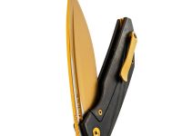 Складной нож TuoTown RT-Stinger Gold PVD, сталь T14N, рукоять Black Crystal Ti