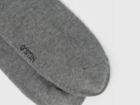 Высокие носки в рубчик, Серый