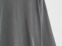 Лонгслив оверсайз с принтом, Серый