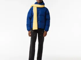 Мужская стеганая водоотталкивающая короткая куртка Lacoste