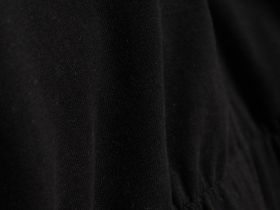 Толстовка на молнии с лампасами для девочек, Черный