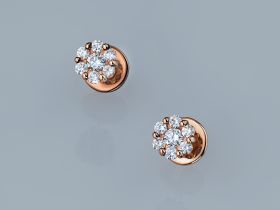 Пусеты из красного золота э0212пс04152800