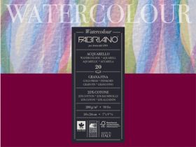 Блокнот-склейка для акварели Fabriano "Watercolour" 18х24 см 20 л 200 г