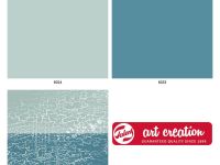 Набор меловых красок Talens "Art Creation" Vintage Синие цвета 2цв*100мл + медиум кракелюрный 100мл