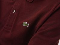 Мужское поло Lacoste L.12.21 классического кроя с длинным рукавом