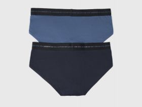 Трикотажные трусы-брифы, 2 шт., Синий