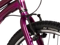 Подростковый велосипед Novatrack Novara 24 V-brake, год 2025, цвет Фиолетовый, ростовка 10