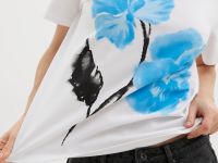 Футболка из хлопка с принтом