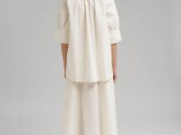 Свободная блузка А-силуэта из хлопка