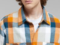 Рубашка из хлопковой фланели в клетку