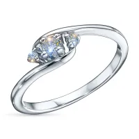 Кольцо из серебра э0612кц04211007_white
