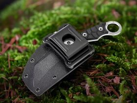 Нож с фиксированным клинком Ruike FS68-B, сталь 14C28N, рукоять G10, черный