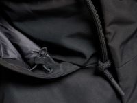 Удлинённая куртка с капюшоном, Черный