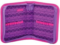 Пенал 1 отделение Berlingo "Cute Lama" 200*140*40 мм, ПВХ с блестками