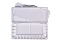 Палитра-пенал прямоугольная ХоББитания, 20 углублений, размер в сложенном виде 26х12х2 см