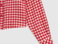 Рубашка свободного силуэта в клетку