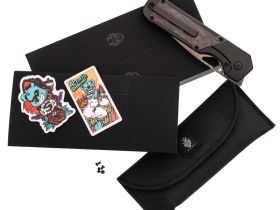 Складной нож Kizer Militaw, сталь S45VN, рукоять Titanium/Fatcarbon