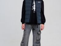 Жилет текстильный с полиуретановым покрытием для девочек