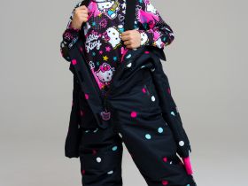 Комбинезон текстильный с полиуретановым покрытием для девочек