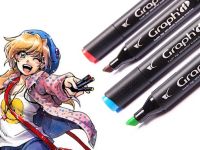 Маркер спиртовой GRAPH'IT двусторонний цв. 7250 мята