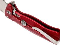 Нож складной LionSteel SR22A RS Mini, сталь Uddeholm Sleipner® Satin Finish, рукоять алюминий (Solid®), красный