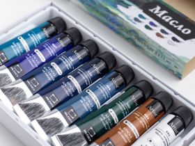 Набор масла "Малевичъ" морской пейзаж, 8 цв*12 мл