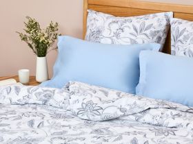 Постельное белье Azzurro, голубое