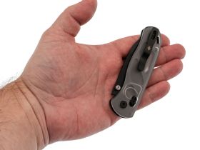 Складной нож Kizer Drop Bear, сталь Nitro-V, компактный EDC, рукоять акрил, темно-серый