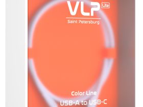 Кабель VLP Color Line USB / USB-C 1 м Белый