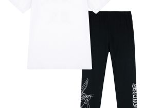 Комплект трикотажный для девочек: фуфайка (футболка), брюки (легинсы)