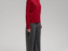 Кардиган прямого кроя с шерстью