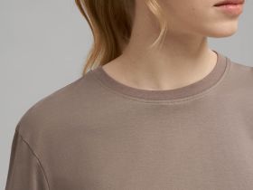 Футболка прямого кроя из мерсеризованного хлопка