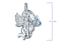 Подвеска из серебра с топазом э0609пд12250368