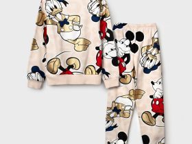 Комплект трикотажный для девочек: толстовка, брюки