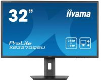 Монитор 31,5" Iiyama ProLite XB3270QSU-B1 черный, IPS, 2560x1440, 16:9, матовая, 250cd/m2, 178°/178°, 100Hz, HAS Piv, HDMI M/M, DP 2K USB