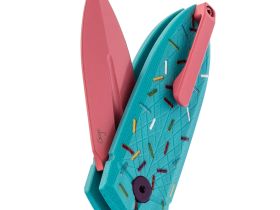 Складной нож Bestech Knives Ququ, сталь 14C28N, рукоять G10, розовый/голубой