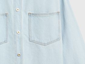 Джинсовая рубашка для девочек, Голубой