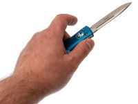 Автоматический выкидной нож Microtech Ultratech 121-10BL, сталь M390, рукоять алюминий