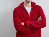 Красный джемпер на молнии Глория Джинс
