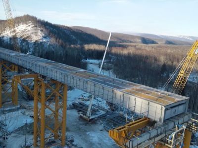 На Тихоокеанской железной дороге приступили к строительству пятого моста из шести
