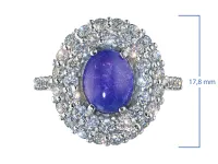 Кольцо из белого золота с и танзанитом э4760кц02260365_white