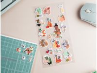 Наклейки объемные MESHU "Terracotta", 10*24см, 23 наклейки