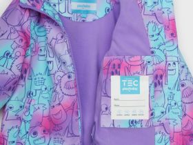 Куртка текстильная с полиуретановым покрытием для девочек (ветровка)