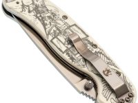 Складной нож Steelclaw Крыса "Сказка", сталь VG-10, рукоять White G10