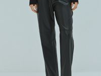 Брюки из искусственной кожи, Черный