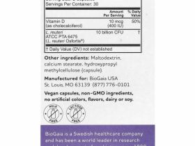 BioGaia, Osfortis с витамином D, 60 капсул